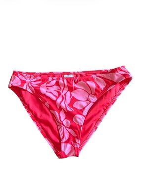 Shade & Shore NWOT Women’s Pink Floral Bikini Bottoms Size Medium